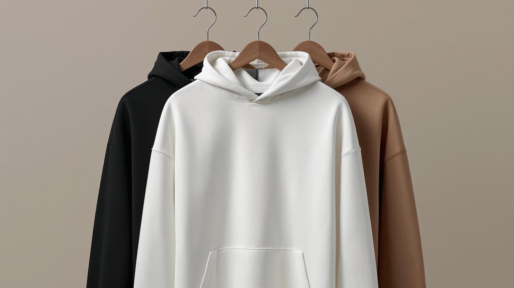 ATTRUE Hoodie 3-Pack Bundle for Men - Mocha Brown Supima Cotton Hoodie Regular Fit