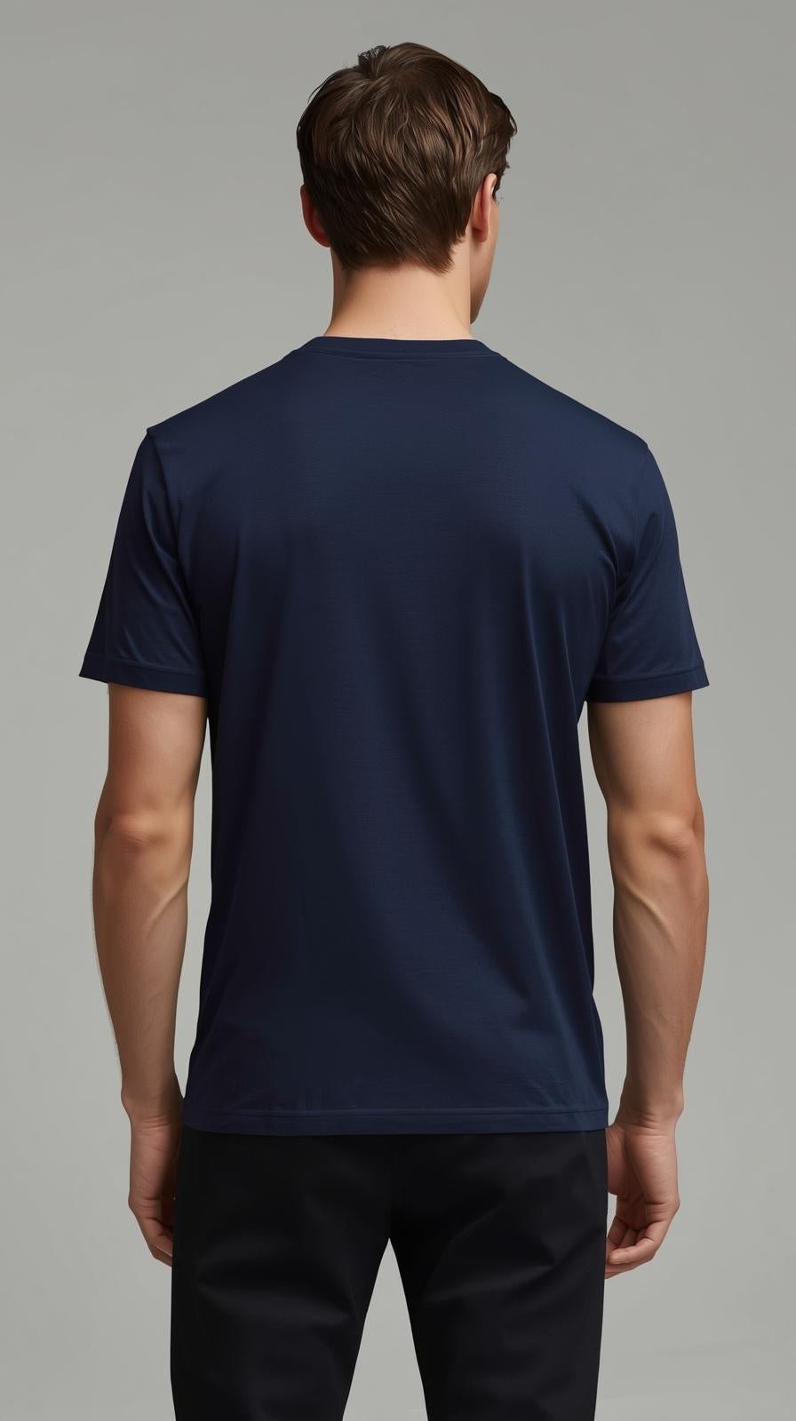 Soft Supima Cotton Crew Neck T-Shirt Regular Fit | ATTRUE - ATTRUET-Shirt