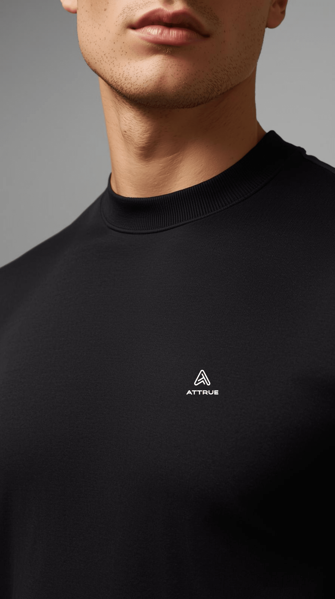 Supima Cotton Black T-Shirt for Men - ATTRUET-Shirt