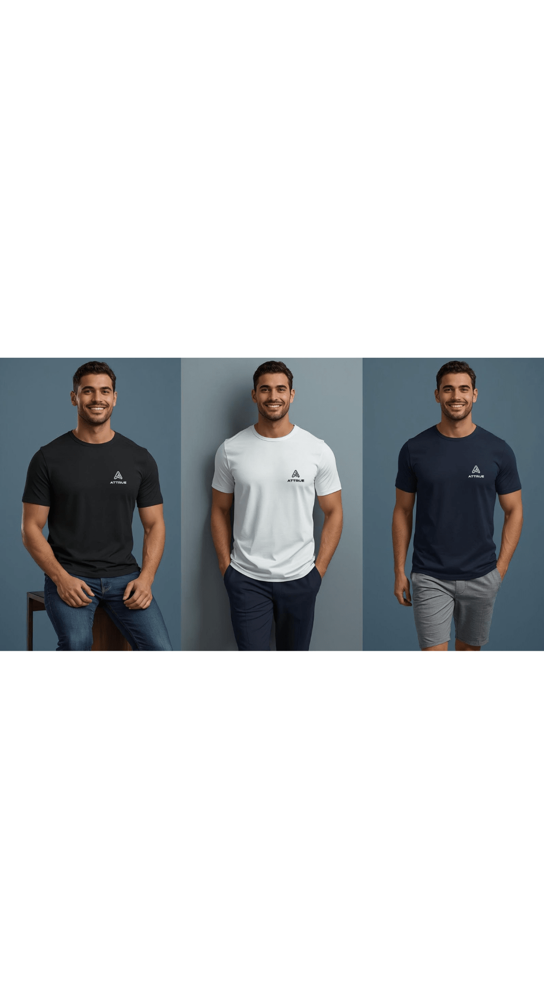 Supima T-Shirt 3 Pack Bundle | ATTRUE - ATTRUET-Shirt
